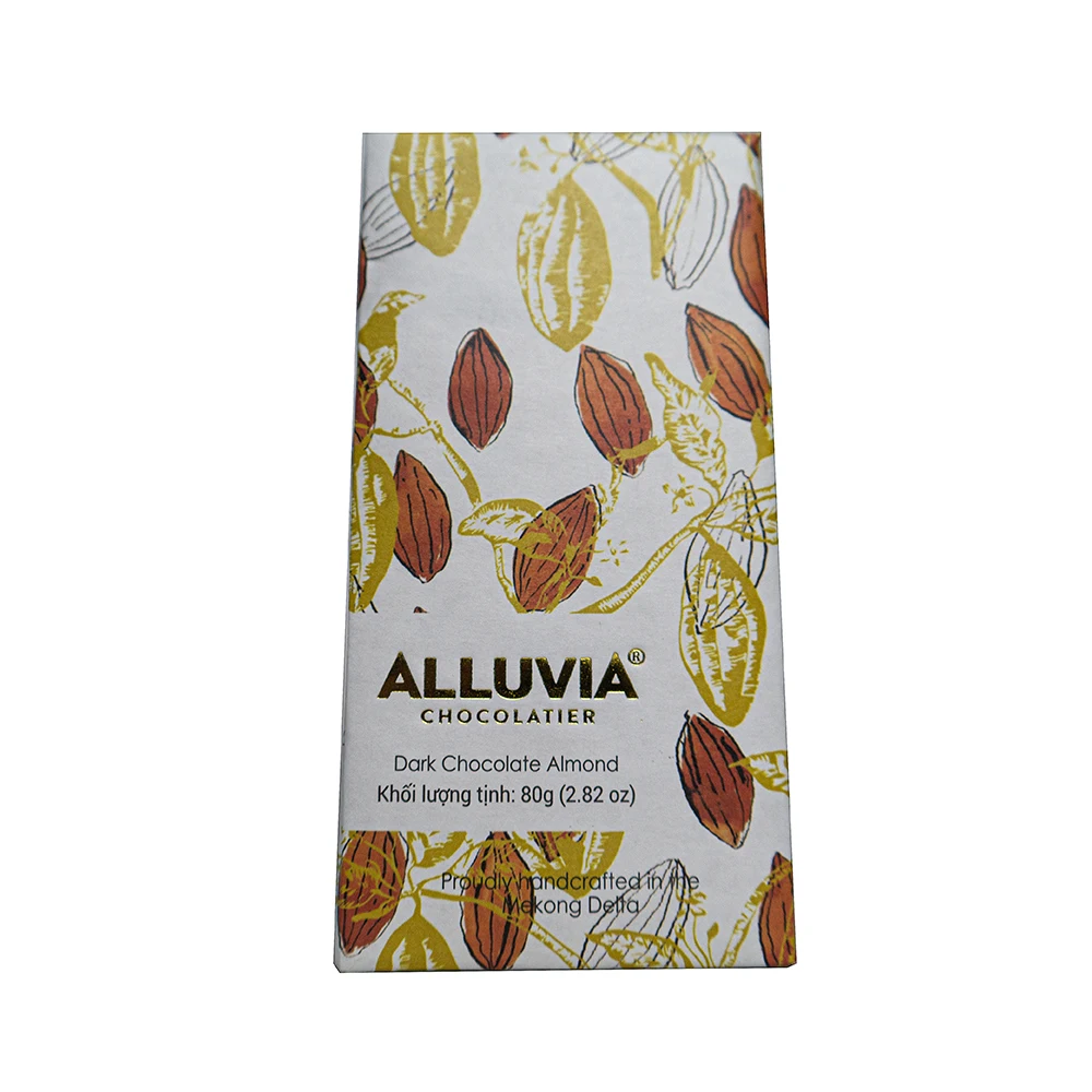 
Made In Vietnam Pure Dark Chocolate 70% with Almond 