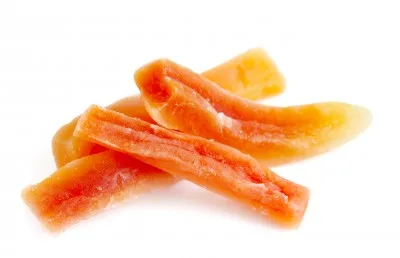 No-addition dried papaya fruit slices