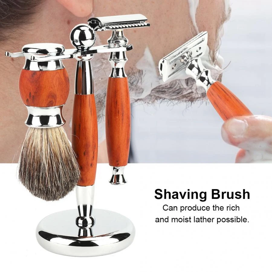 Ручка классической безопасной бритвы с двойным краем дешевая качественная прямая бритва одним лезвием для лица тела Мужской подмышек