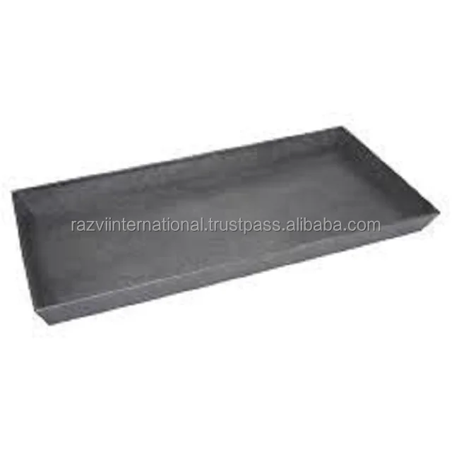 Grey color powder coated embossed design boot tray for living room