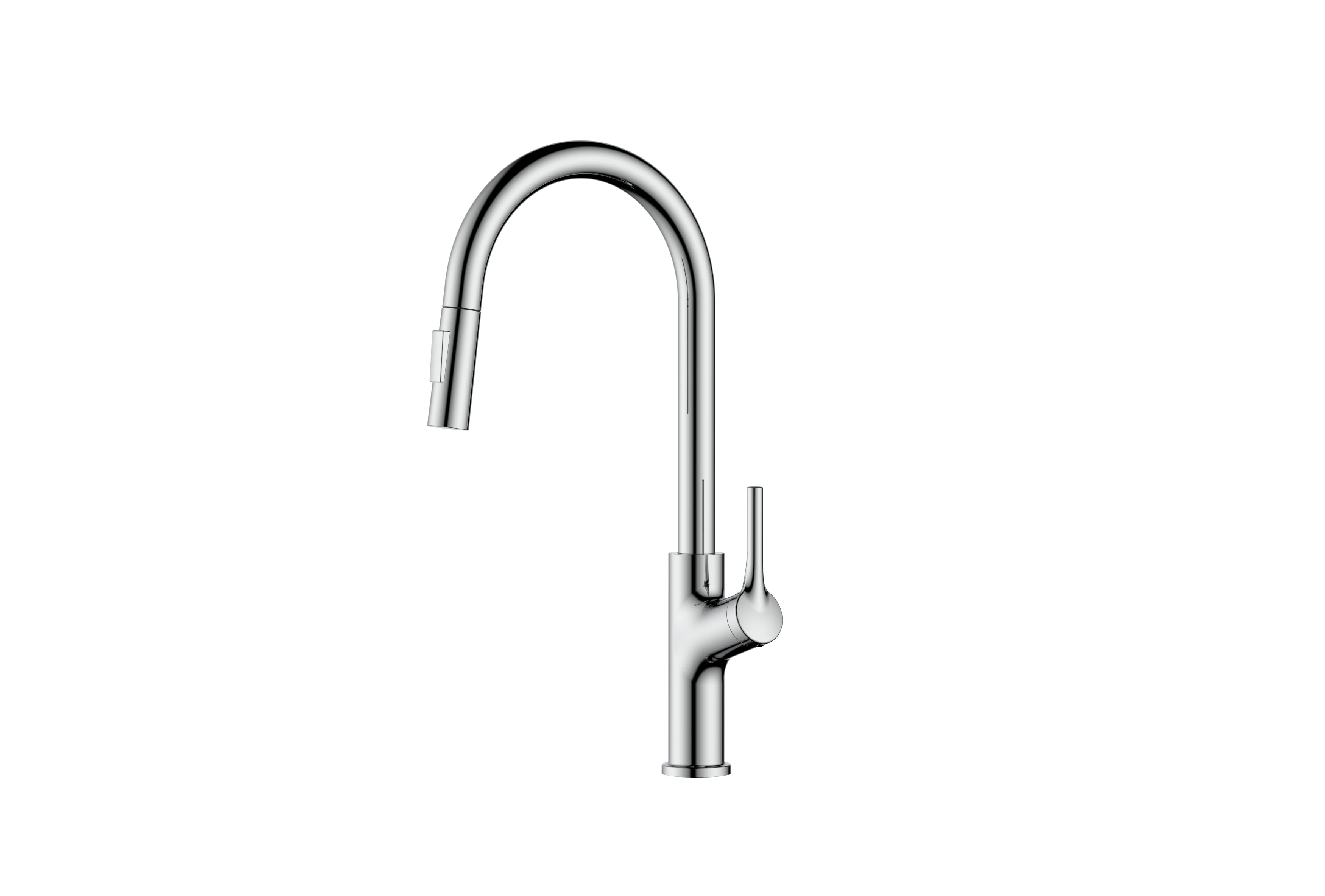 luxury brushed gold brass deck mounted pull out hot and cold water single handle single hole anti splash kitchen sink faucets