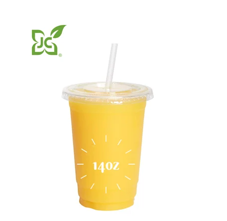 JC- Buy Factory Direct PET 14 oz coffee cups