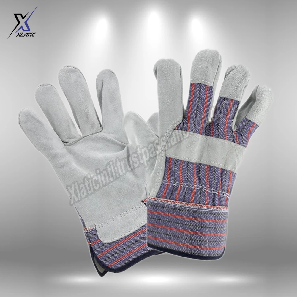 Рабочие перчатки из коровьей спилковой кожи нового дизайна для водителей многофункциональные грузовиков складов сада фермы мужские и женские работы на открытом воздухе