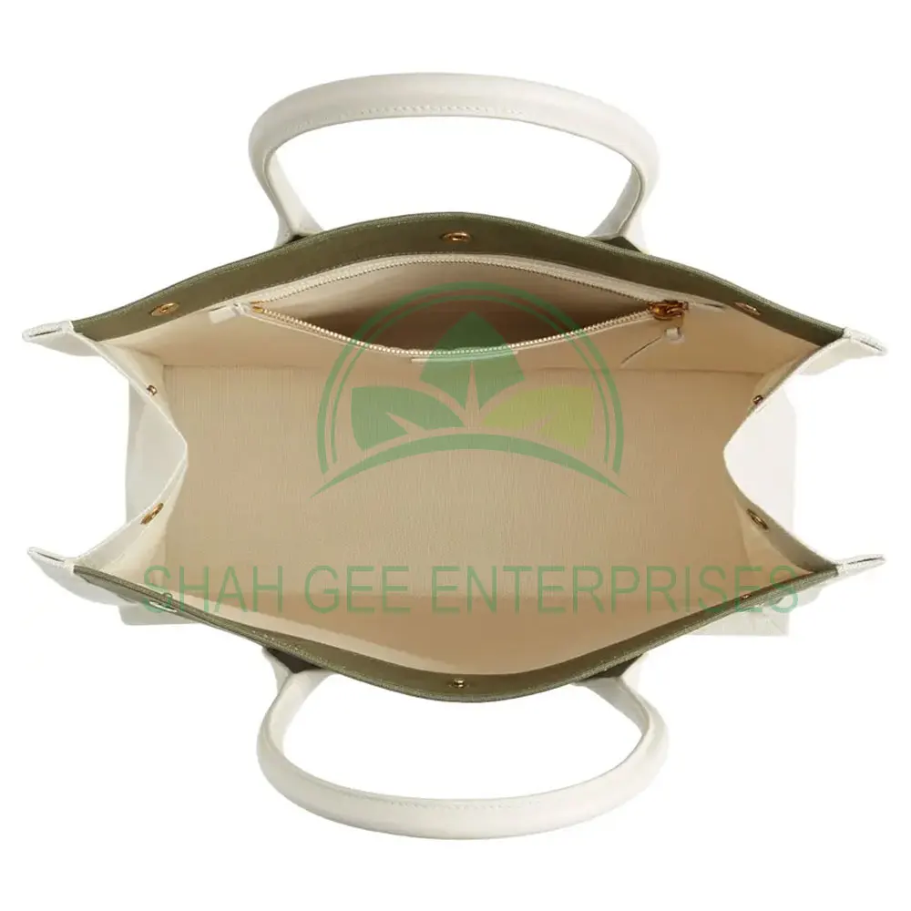 Hot Sale Top Quality Simplicity Style Shopping Custom Logo Zipper Tote Bag Canvas Custom Printed Plain Cotton Canvas Bag