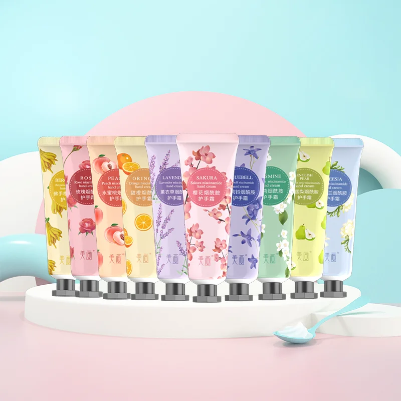 Free Sample Hand Cream Niacinamide Whitening Moisturizing   35 g Portable Hand Whitening Cream Moisturizing Hand Cream