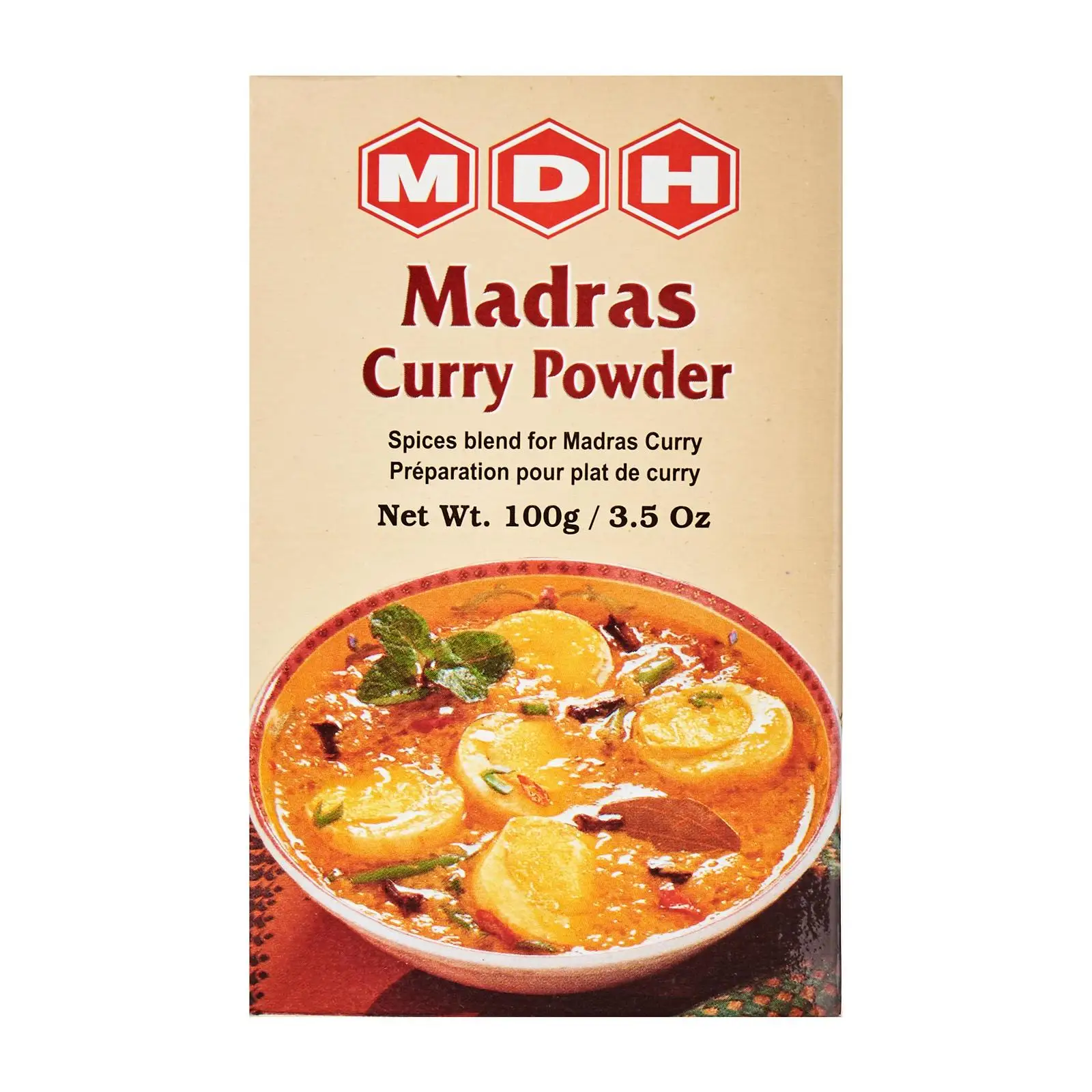 High Quality 36 Months Shelf Life MDH Madras Curry Powder 100g Spices From India