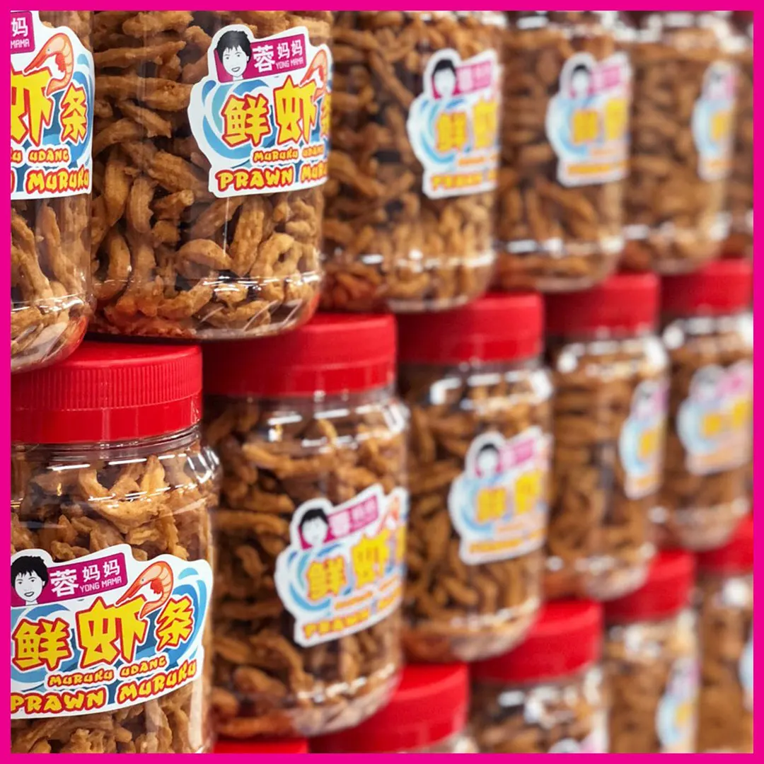 
No Spicy HALAL Mild Ocean Flavor Prawn Muruku Customized Seafood Murukku Kerupuk Keropok Udang Shrimp Crackers Kid Snack 