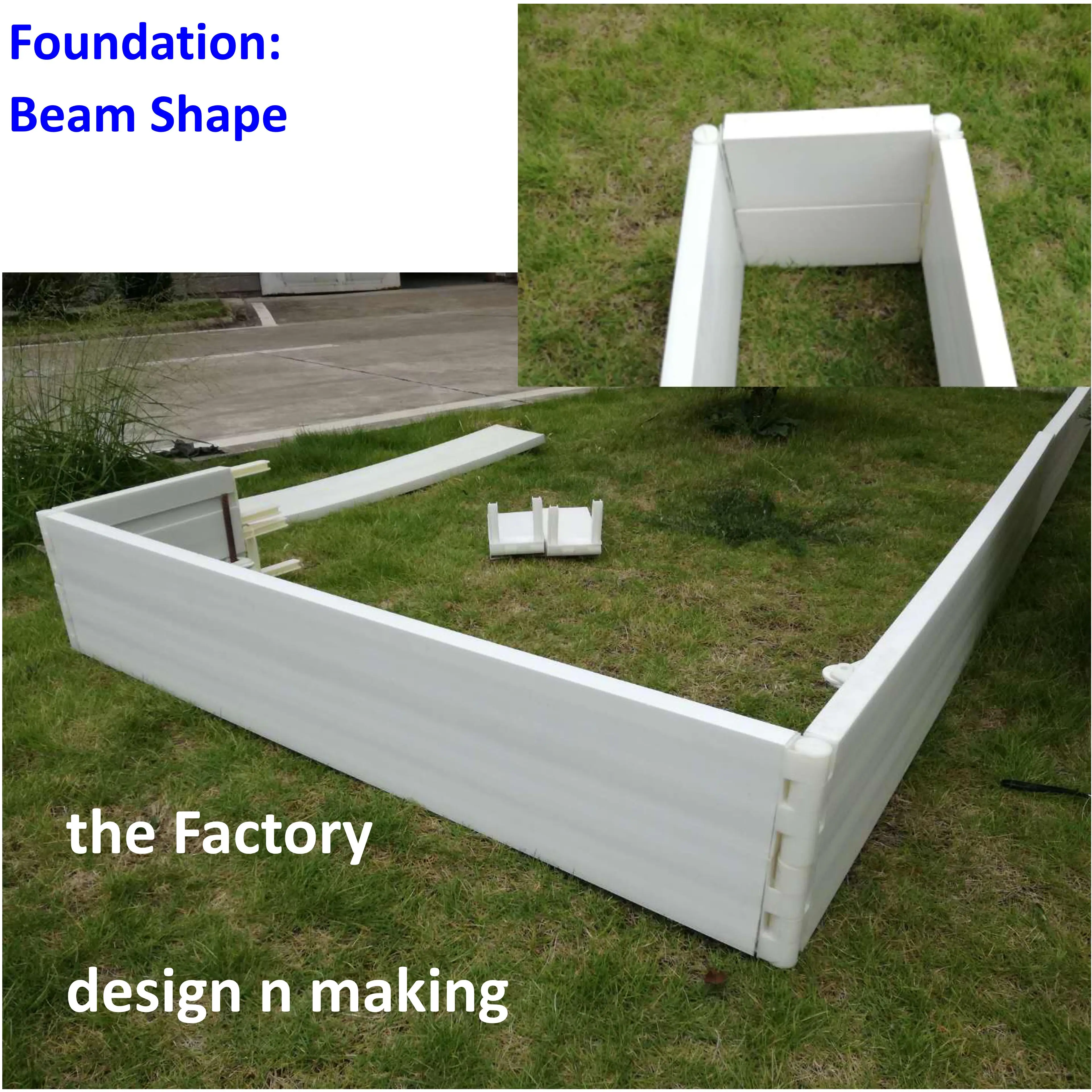 Lightweight reusable flexible plastic formwork edge boxing sidewalk footpath garden landscape  concrete floor boundary
