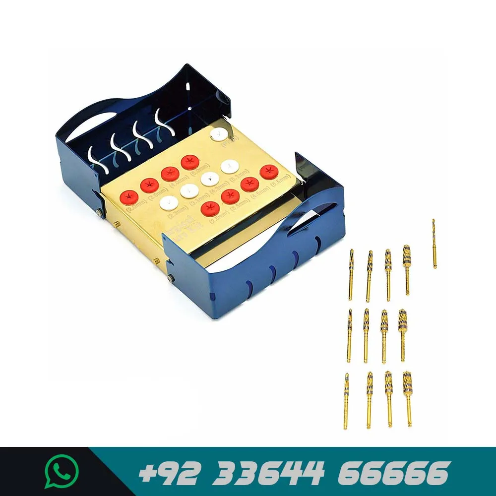 13 Pcs Surgical Burs Osseo densification Kit Dental Implant Osteotomy Preparation Wholesale Supplier