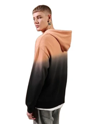 Custom Black Tie Dye Hoodie Mens Cotton Terry Acid Wash Hoodie Wholesale