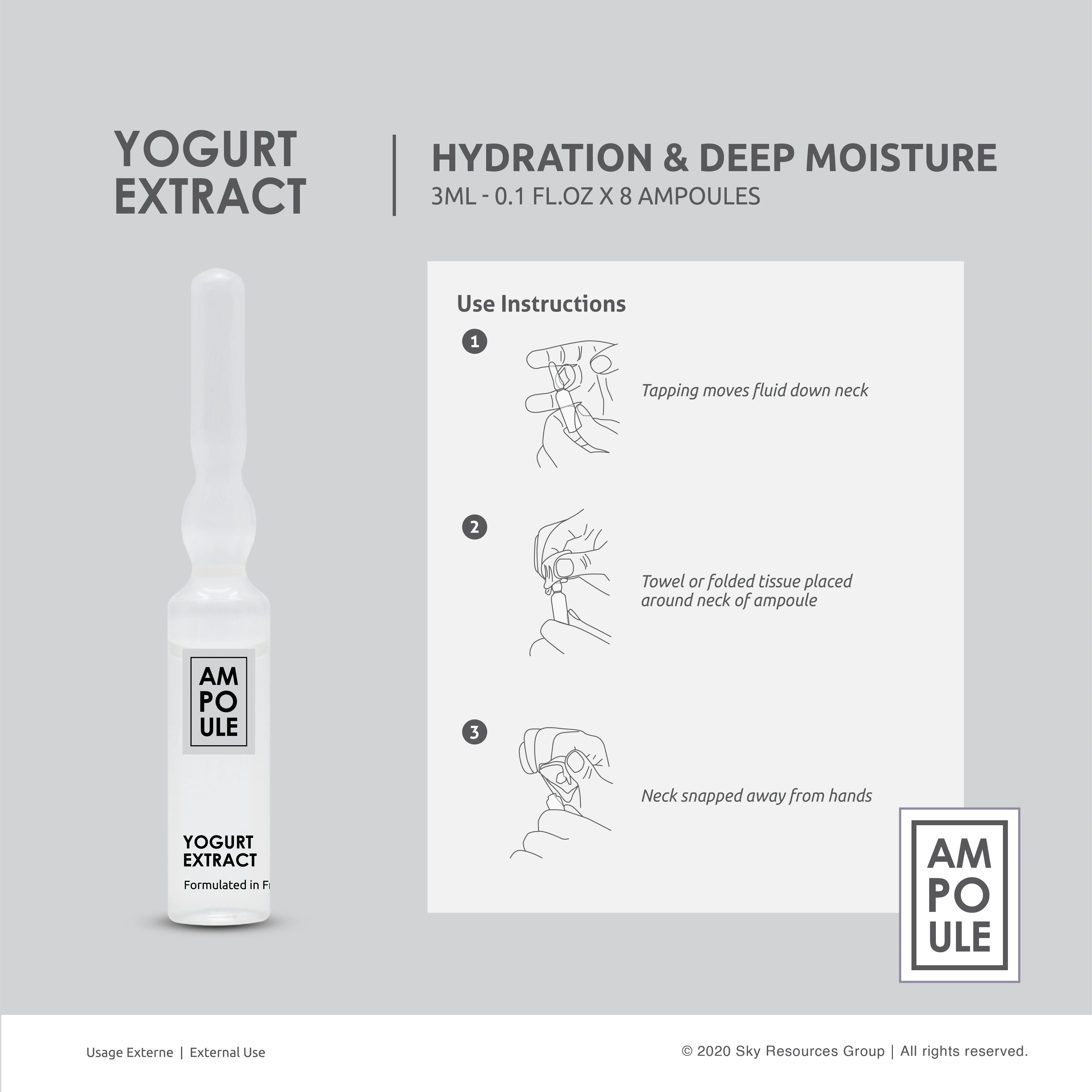 Instant Moisturizing Nourishing Skin Smoothing Glowing	Night Repair Aqua Yoghurt Serum Ampoule Moisturizer perfect for dry skin