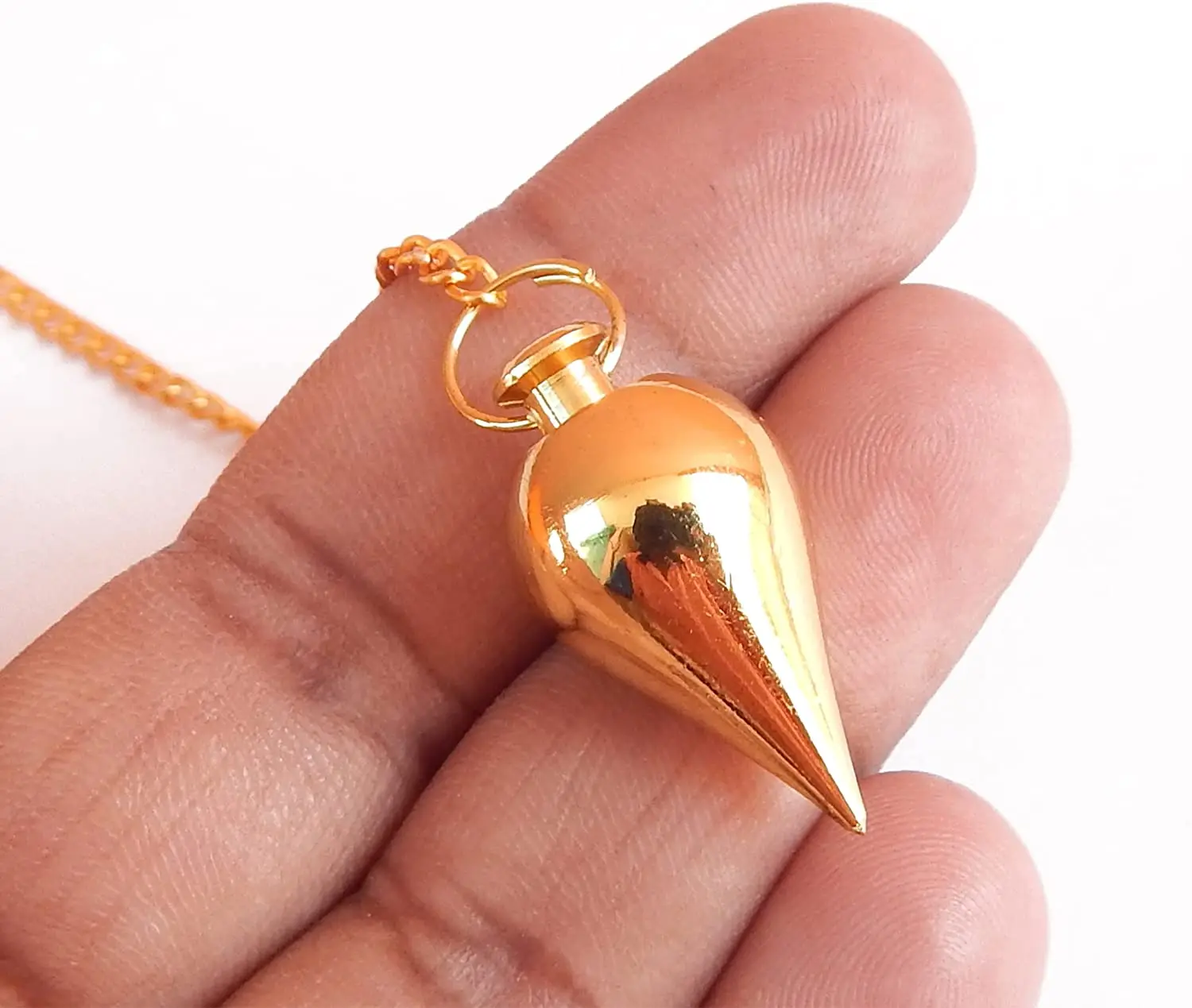 Handmade Spiritual Gift Healing Metal Pendulums Divination Brass Pendulum Design 07 with MUNTAHA AGATE for Reiki Healing