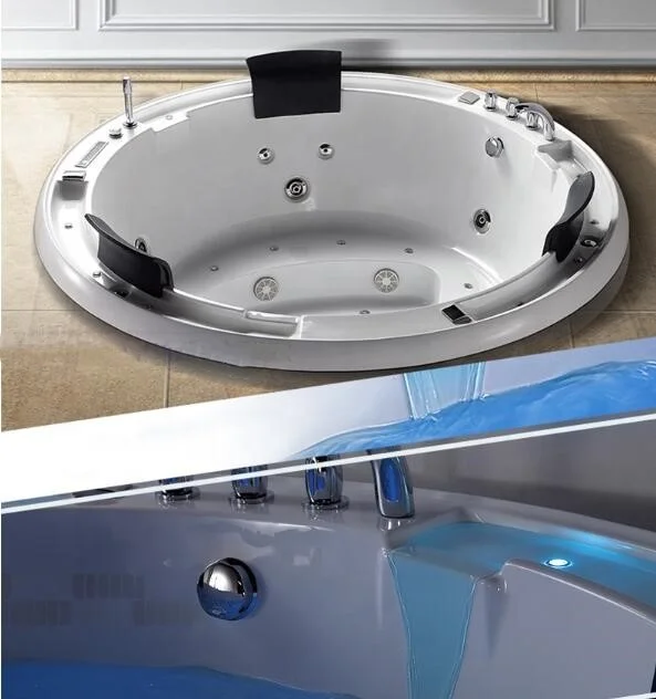 Drop in whirlpool bathtubs, big size build-in bathtub acrylic hydro therapy massage bath tub whirlpools