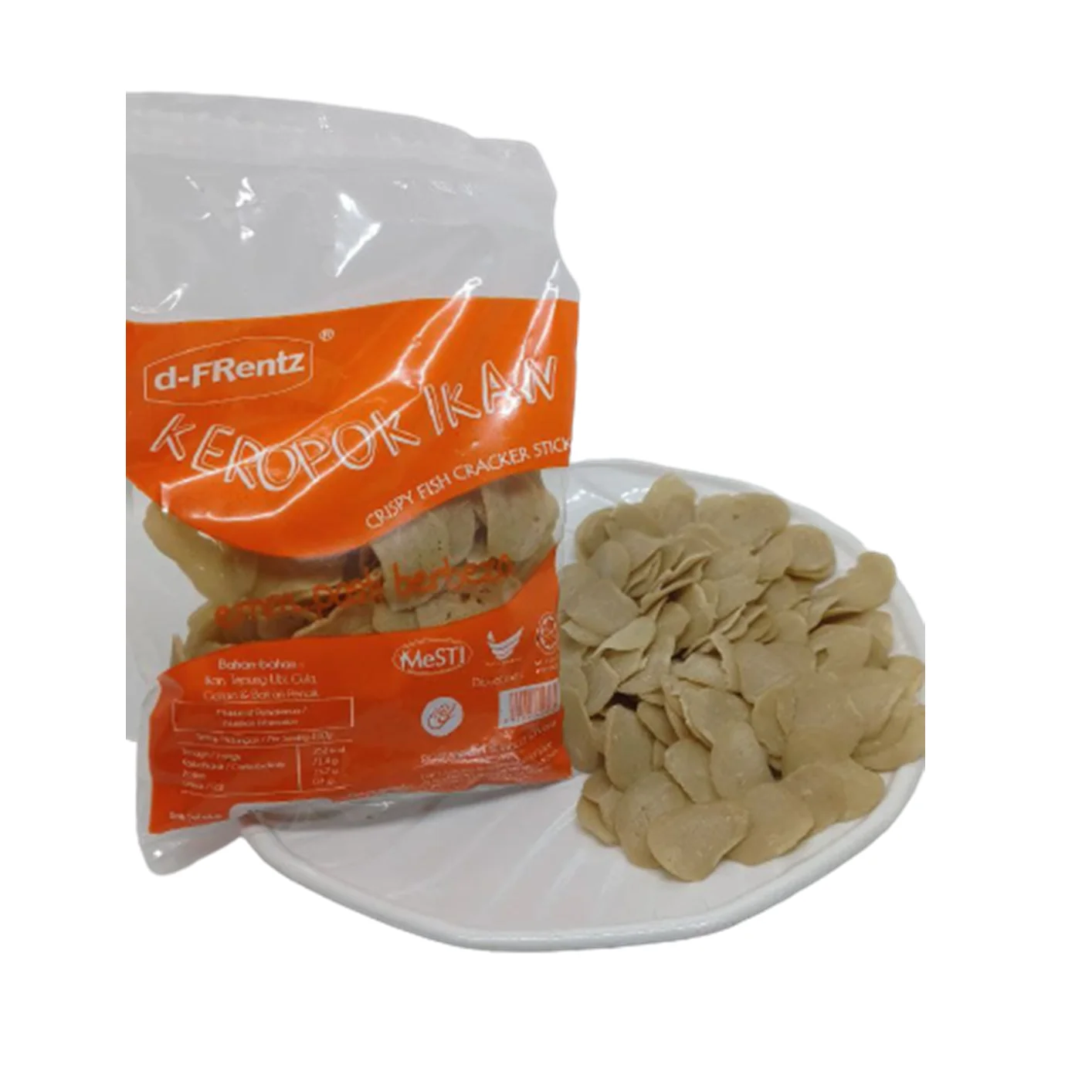 100% Original Crispy Crunchy Raw Fish Cracker Stick 130GM Per Packet Fish Bites Fried with Hot Cooking Oil