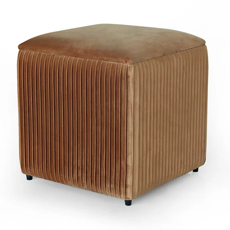 Декоративная квадратная оттоманка для хранения Pouf бархатная Современная Османская Роскошная гостиница