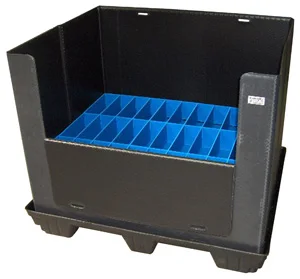 New 2023 plastic reusable box for bicycle storage handling and transportation heavy duty stackable plastic corrugated fold able