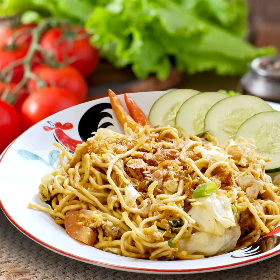 Оптовая продажа высокое качество без добавок SUNDORO индонезийская традиционная лапша Jogja 95 г в пакете