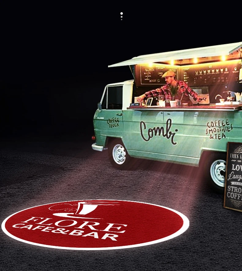 custom outdoor car gobo led projector with starry atmosphere light logo decoration