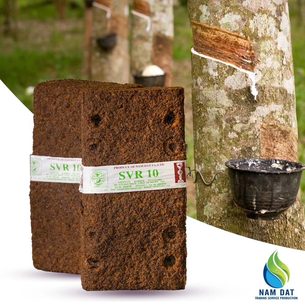 Wholesale Vietnam Manufacturer Export Multi Application Brown Natural Rubbers Raw Materials SVR 10 (TSR 10)