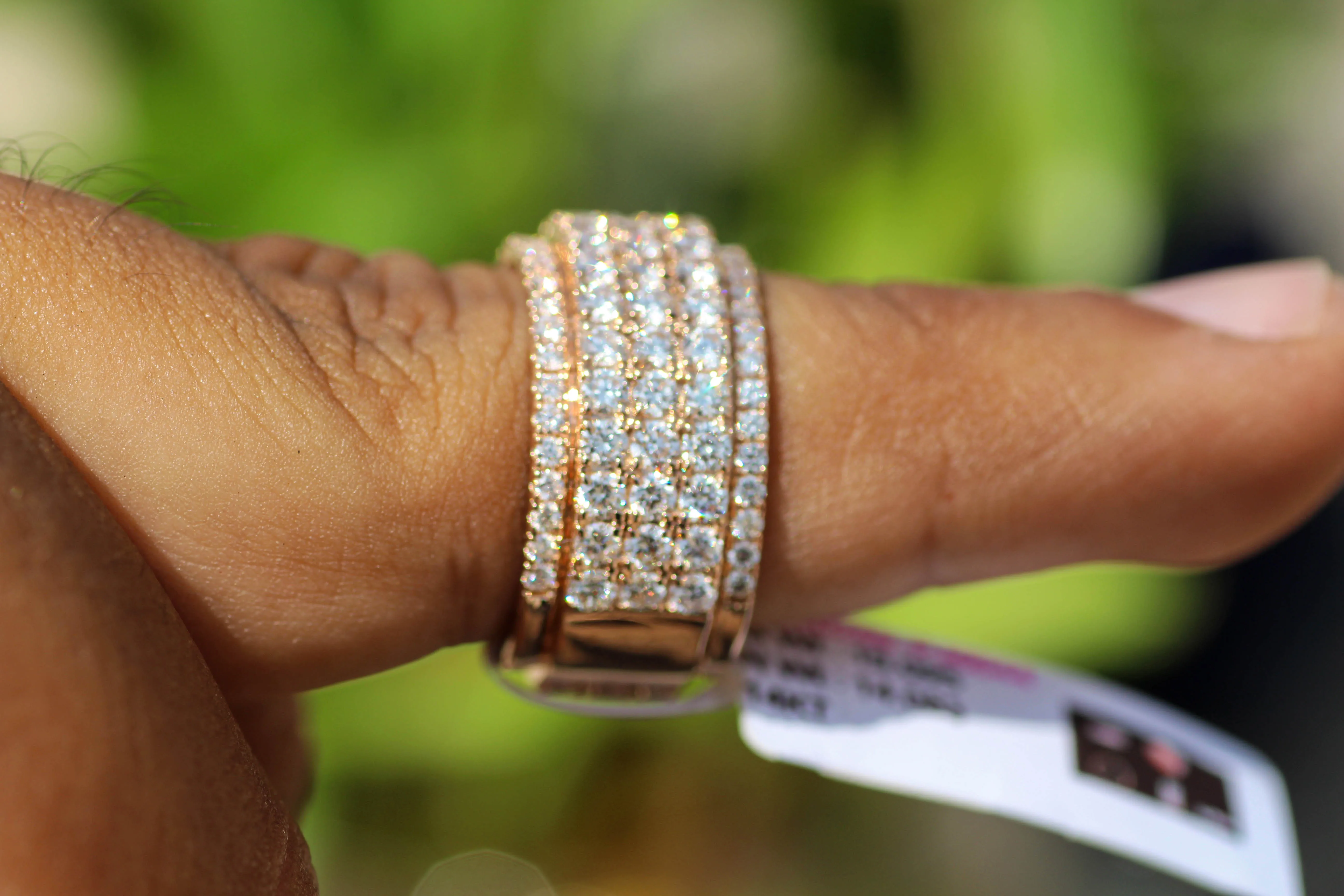 Hot Sale Natural Diamond Eternity Ring Band for Men Engagement/ Wedding Diamond Ring 14gms Gold Ring for Men Luxury Gift for Men