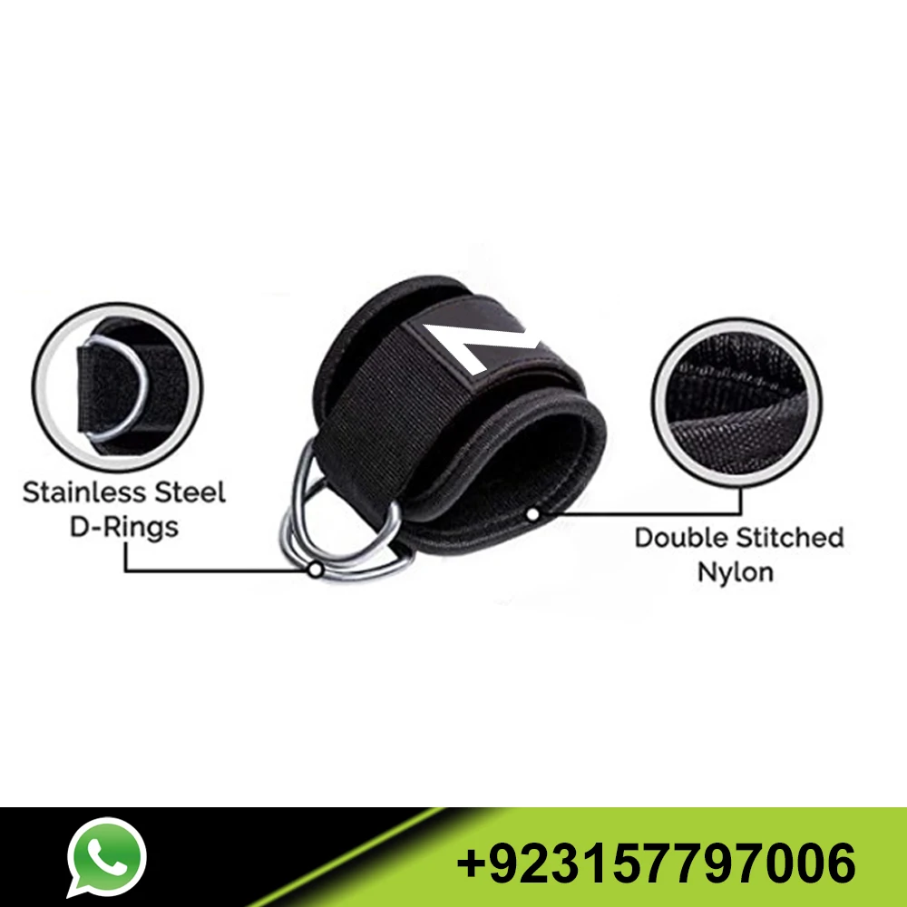 Высококачественный черный ремешок на лодыжку 2022 для кабельного аппарата манжеты тренировок в тренажерном зале оптовая продажа Пользовательский логотип аксессуары спортзала распродажа