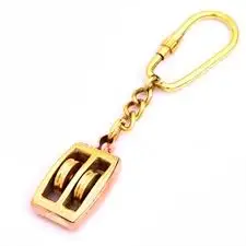 Solid Brass Nautical Keychain Life Ring  Used for Bike/Car Key ring, Home decor. Made from pure Brass. The keychain is perfect