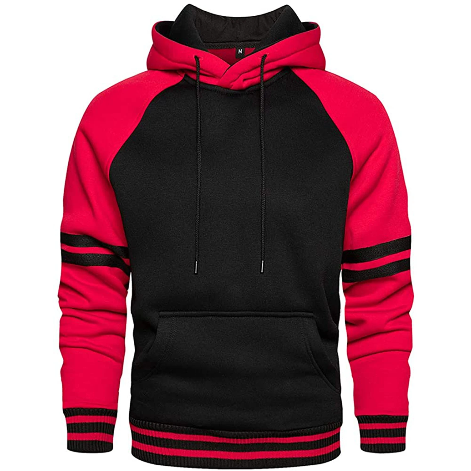 OEM Free Sample Men Hoodie Set Sweatshirt 50 Cotton 50 Polyester Long Sleeve Printed Oversize Pullover Hoodies Wholesale Black