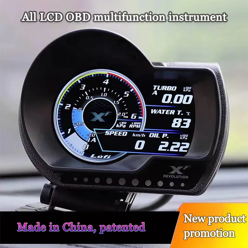 Navihua OBD LUFI Car Smart Upgrade XF digital auto meter series Multifunction Digital Gaugge Meter Prodisplay OBD Live
