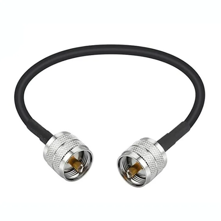 Заводская цена бесплатные образцы никелированный uhf штекер к PL259 SO239 Разъем rf соединитель RG58 RG174 Джампер кабель