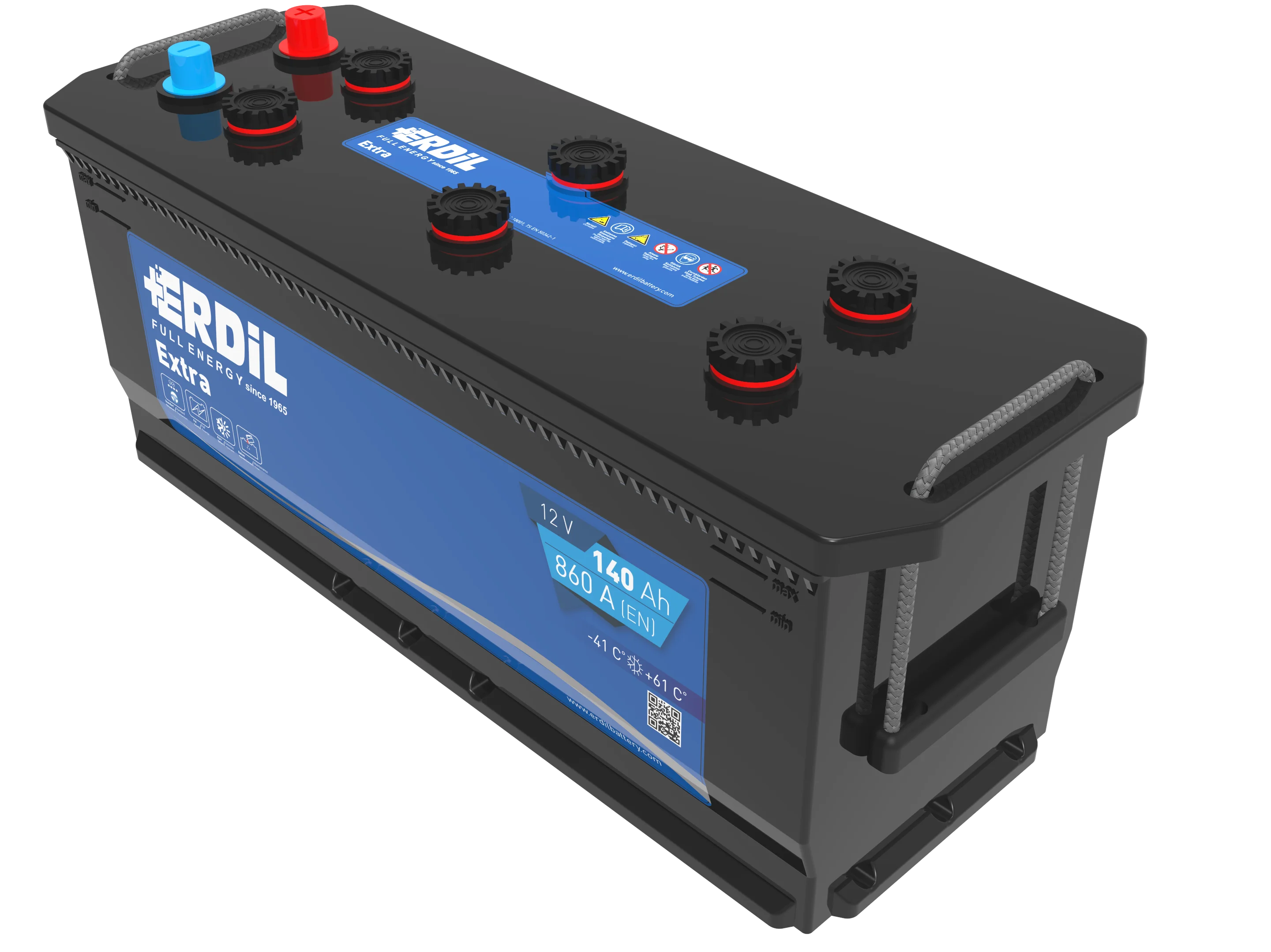 Плоская Высококачественная батарея D4a 12 в 140 Ач марки Erdil, сверхмощная батарея для грузовиков от производителя