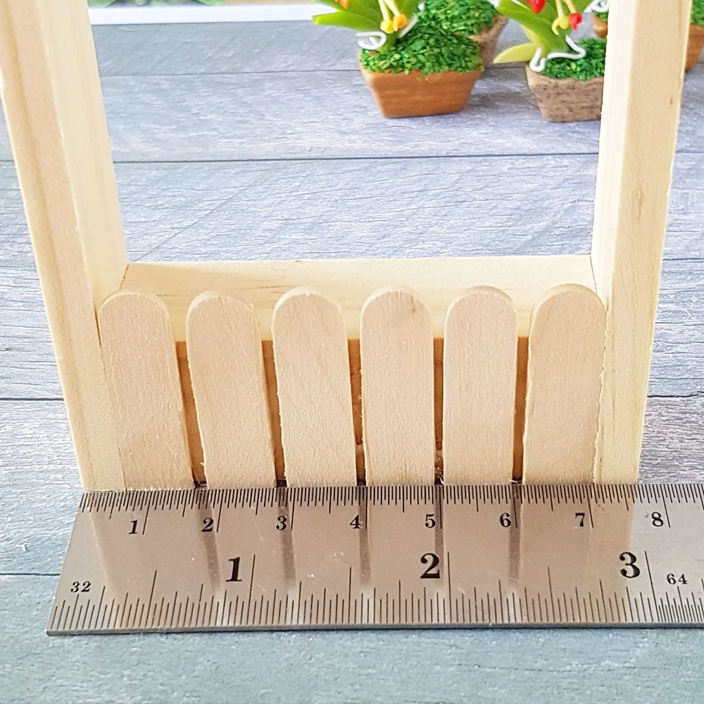 Миниатюрная мебель для кукольного домика деревянная арка сказочное украшение сада