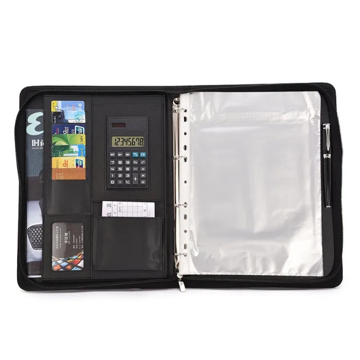 
Leather A4 Padfolio with Calculator 