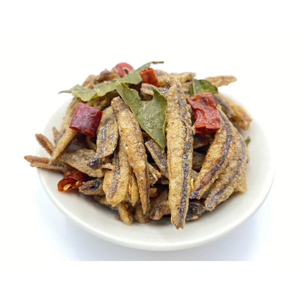 Seafood Snacks Best Selling Dried Natural Seasoned Anchovy With Herb From Thailand