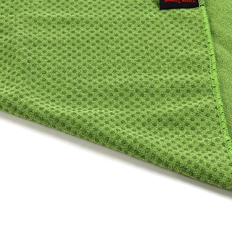 Eco-friendly Microfiber Private Label Machine Washable Yoga Towel with Grip dots
