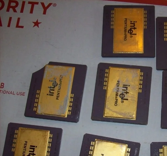 386 and Intel 486 Scrap Ceramic CPU Scrap for sale