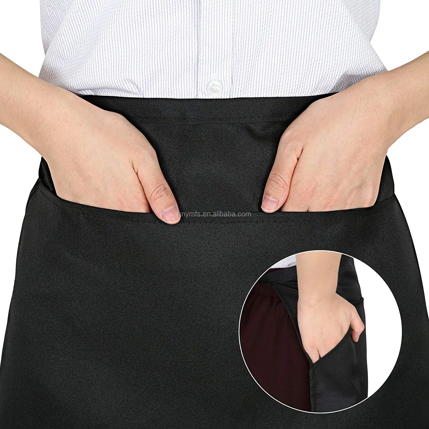 
Waiter Server Half Short Aprons Kitchen Restaurant for Women Men Waitress 