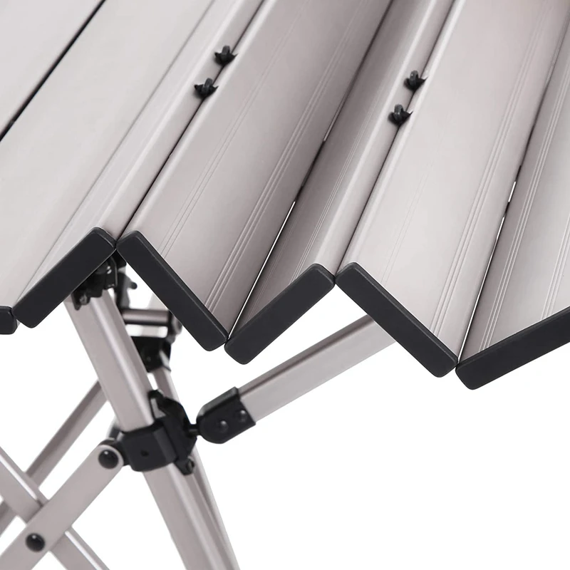 Onwaysports Lightweight Aluminum Outdoor Portable Folding Picnic Table for Camping