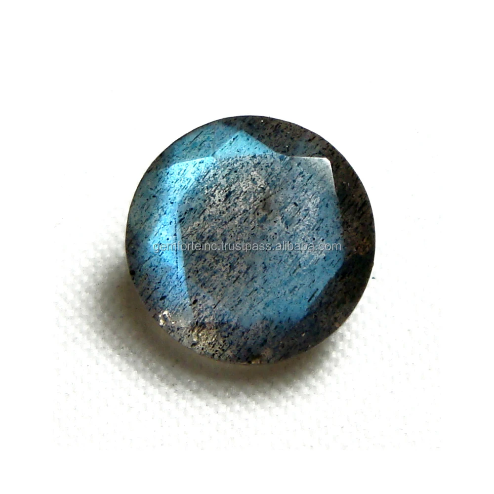 Blue Fire Labradorite Round Shape Faceted Cut 10mm 11mm 12mm 13mm 14mm Sizes DIY Jewelry Making Wholesale Natural Labradorite