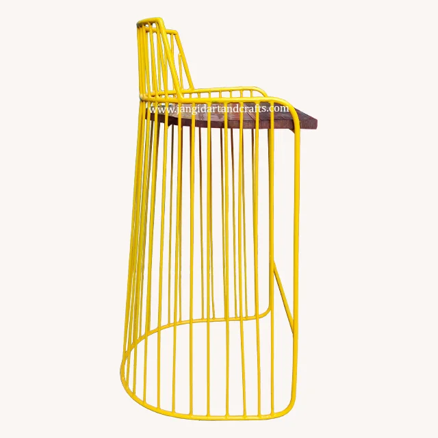2022 New Furniture Industrial Style Bar Chair Reclaimed Wooden High Chair Coffee Shop Leisure High Luxury Bar Chair India