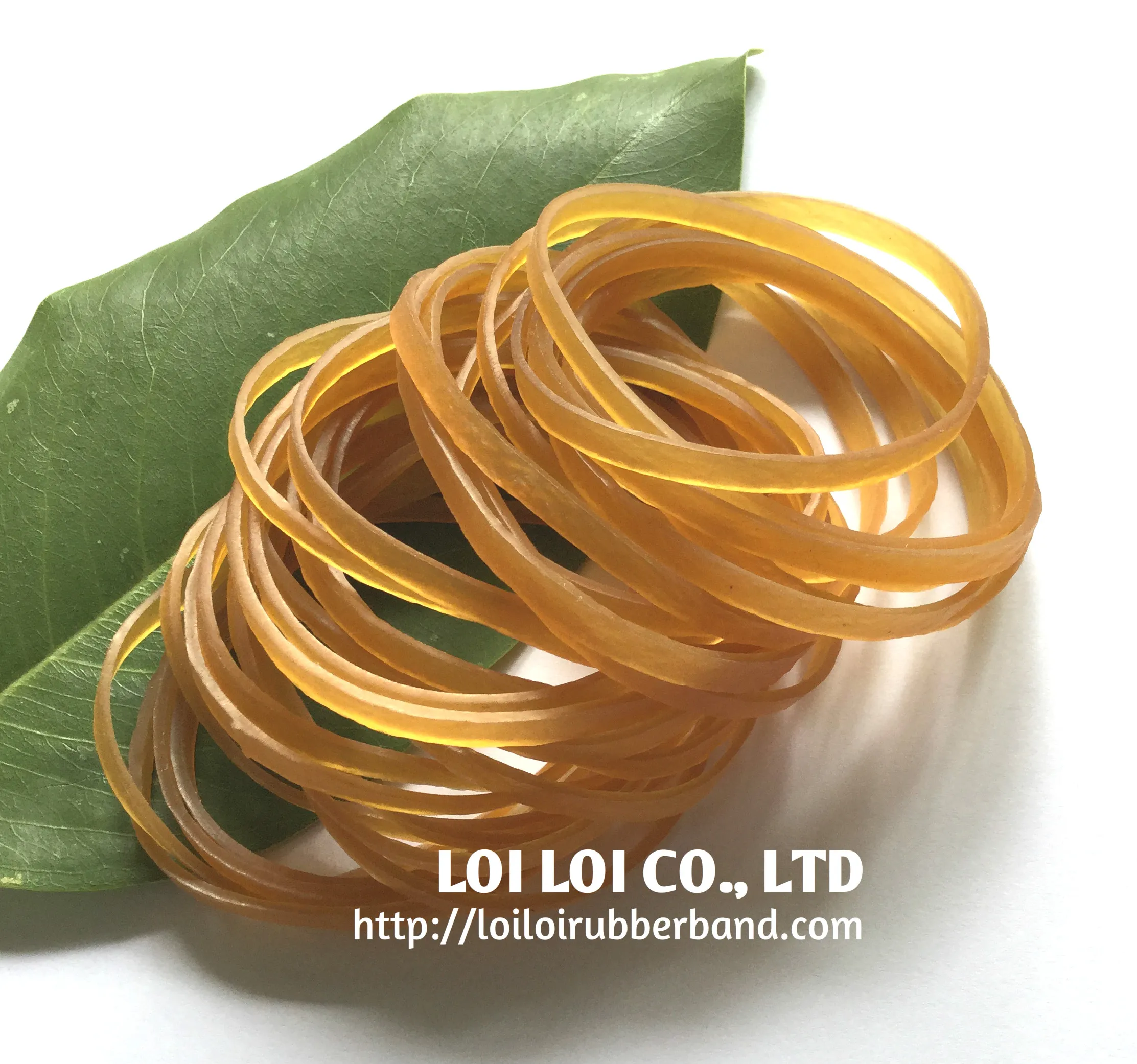 Elastic Rubber Bands durable Natural color length 100MM / Strong Rubber stretch latex band high quality for Stationery Use