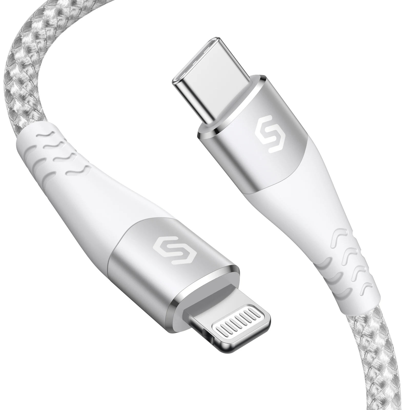
MFI USB 2M Cable Type C To Lighting Nylon Fast Charging 