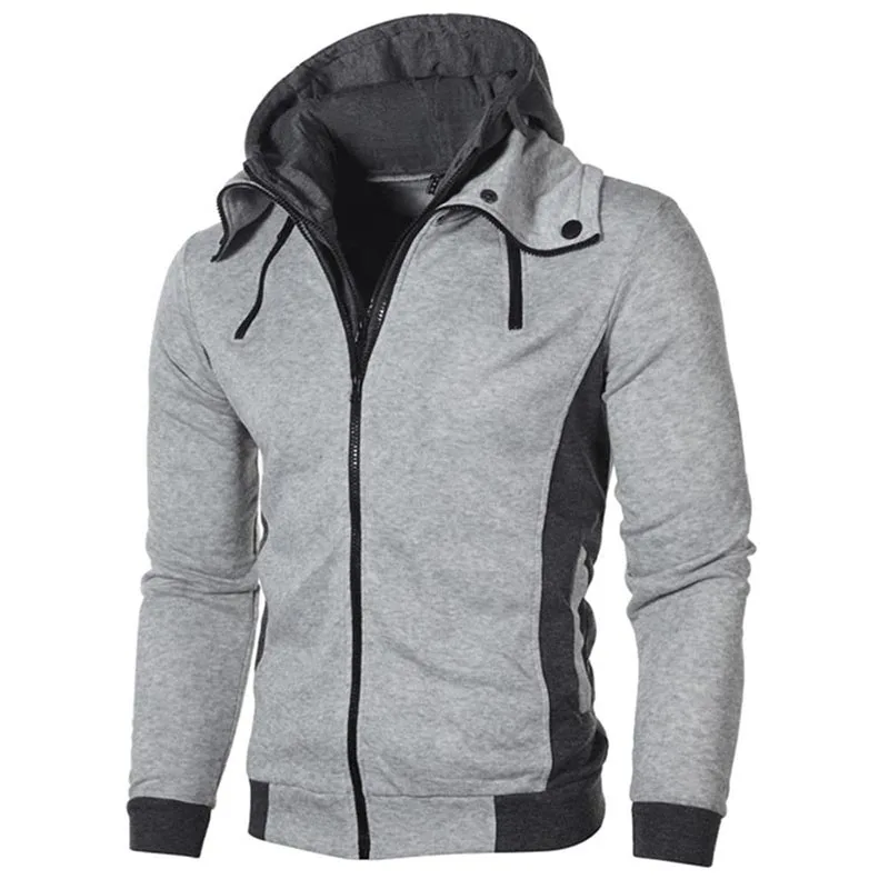 Custom Men Hoodie with Zipper Best Price Hoody New Customization High Quality Light Weight Contrast Hood Zip up Sleeveless Plain