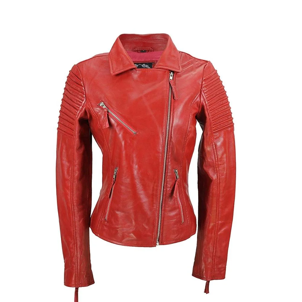 
High Quality ladies Leather jackets design 