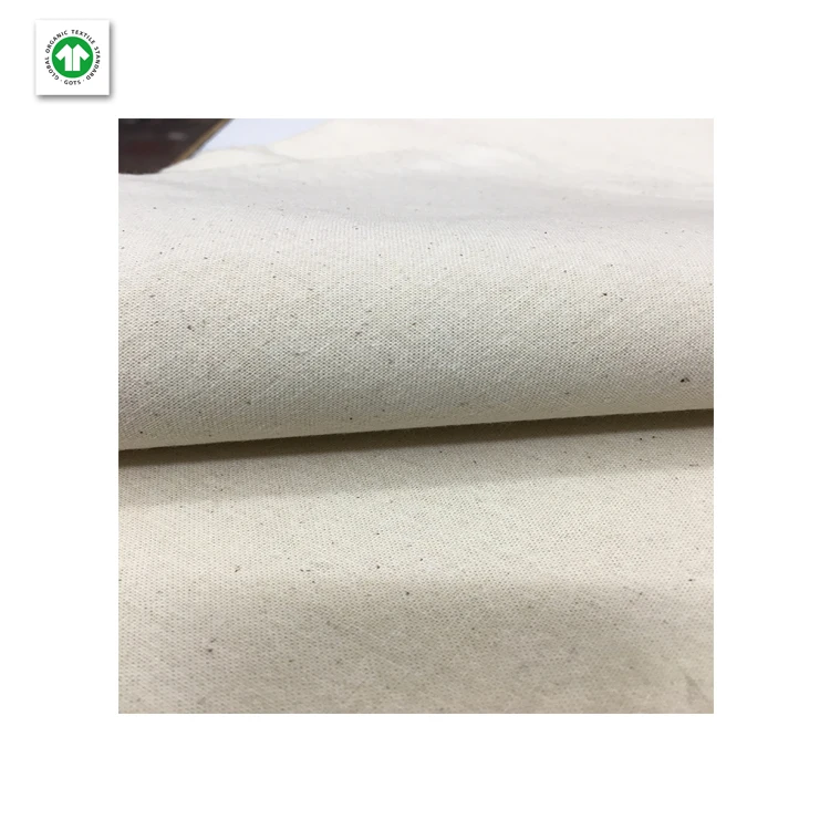 New High Quality Recycled Bulk Selling Cotton Pure Organic Canvas Linen Calico Greige Fabric