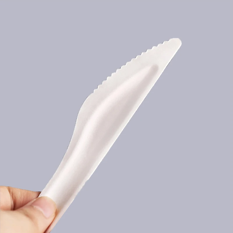 Eco-friendly dinnerware biodegradable Disposable Bagasse knife and fork spoon set bagasse tableware