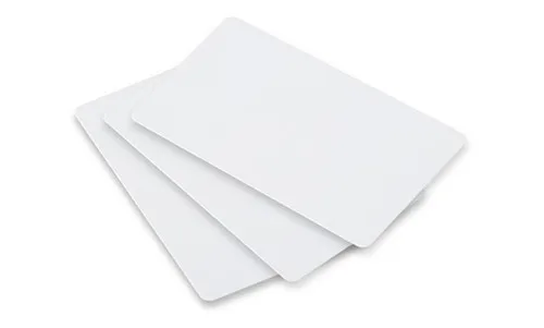 RFID White card with serial numbers smart nfc inkjet pvc id card