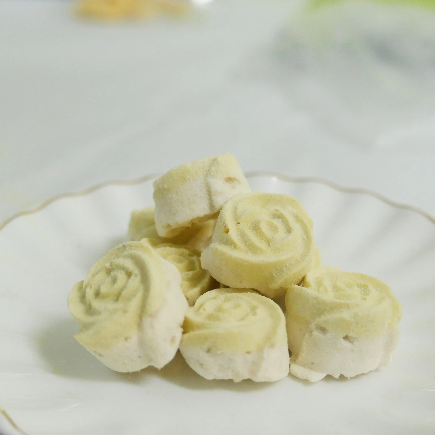 Great Quality Fruit Freeze dried Durian with sticky rice in coconut milk & Freeze dried Mango with sticky rice (30g.)