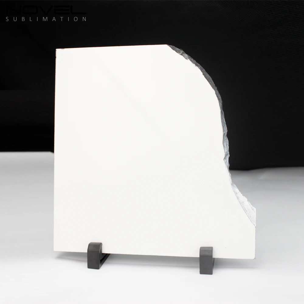 Sublimation square shaped blank photo natural rock slate custom photo frame slates