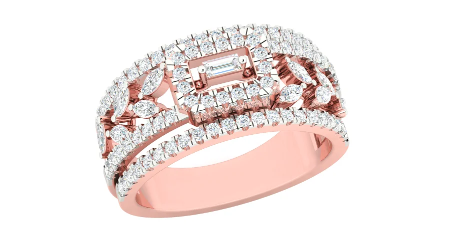 Sophisticated design Good looking design moissanite colorless diamond DEF Certified solitaire ring low price worldwide delivery