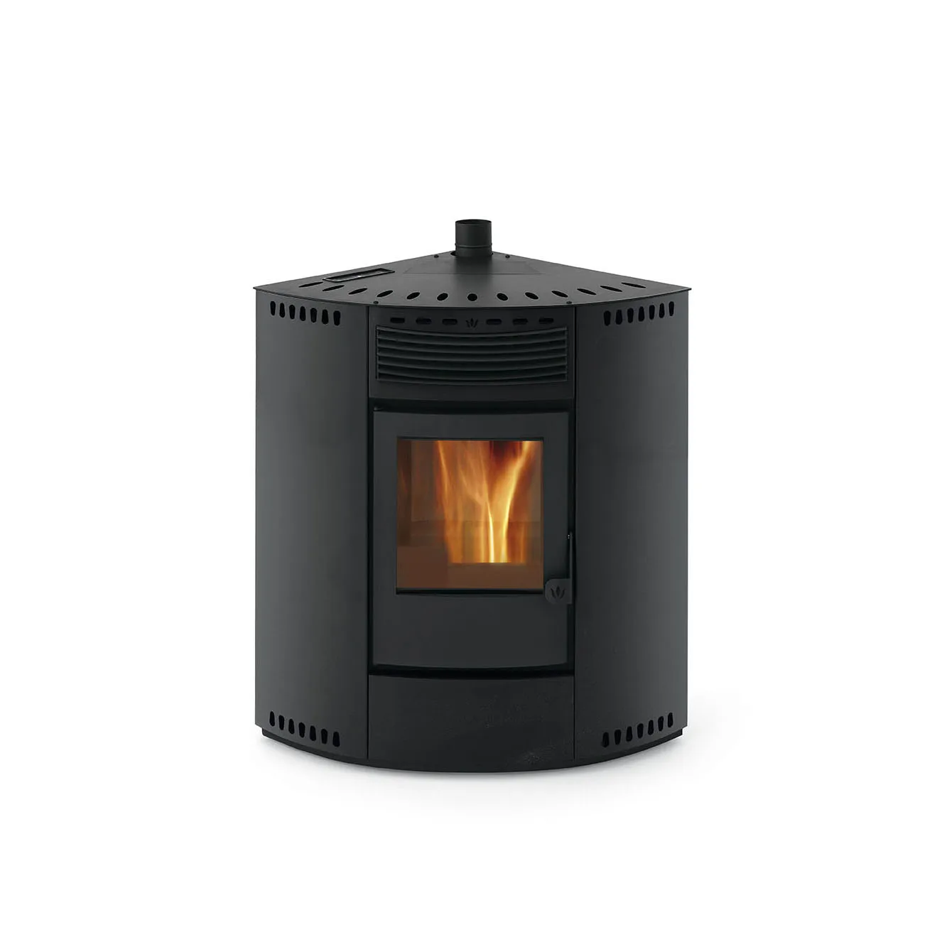 Pellet stove Asia 13kw - Heating stoves Made in Italy - Black